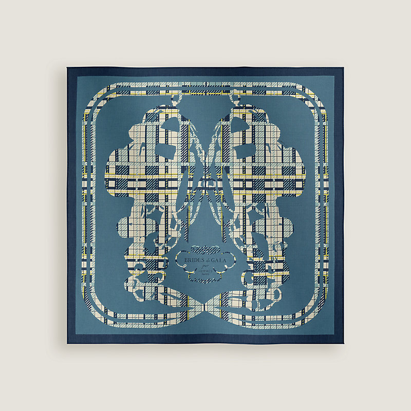 HERMES BRIDES de GALA ナノカレ Brides de Gala Tartan handkerchief | Hermès USA